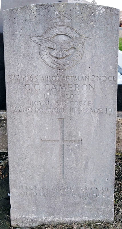 A/C2 Cyril Charles Cameron<br/><br /><br />died October 22nd, 1944